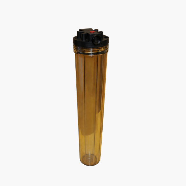 Filter Housings - 20 inch Filter Housing Clear 1/2 inch Port with Bracket & Spanner (H2012C)