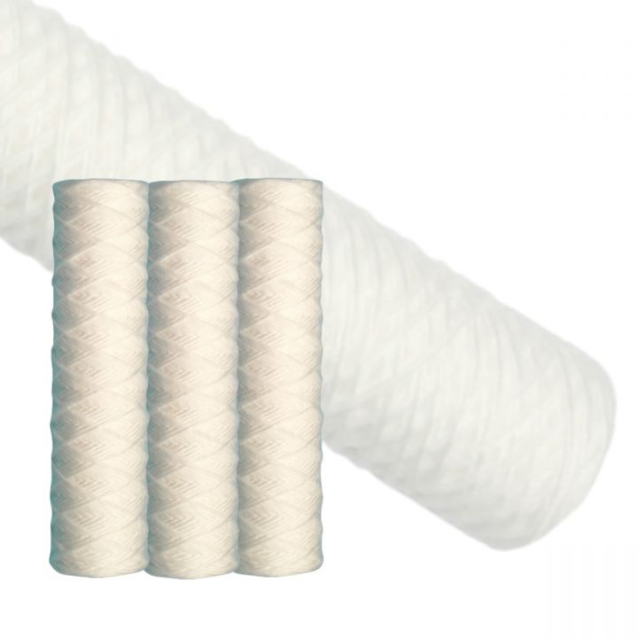 3 Pack Sediment Filter - Wound PolyPropylene 100/150 micron