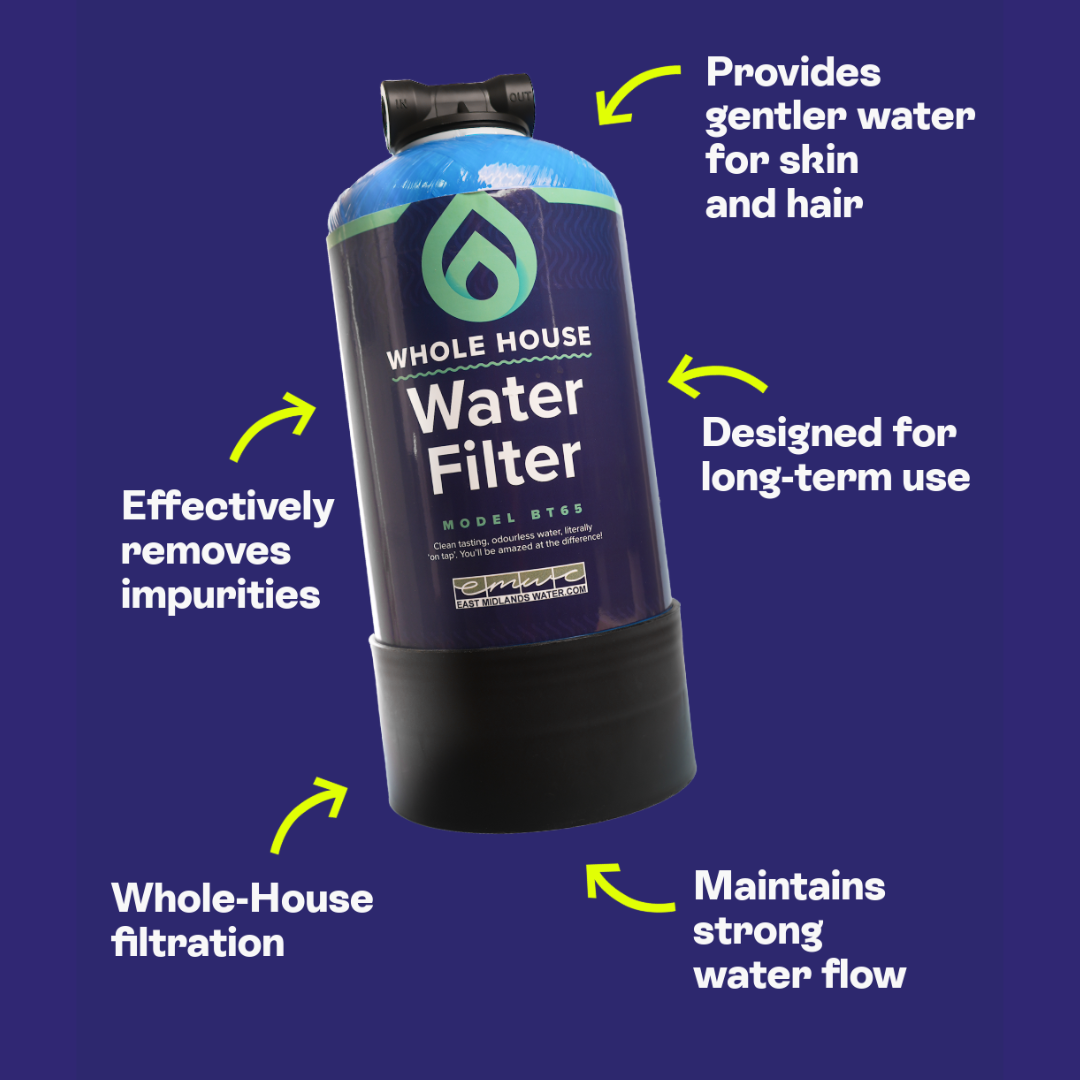 BT65 F15 Whole House Water Filter – 650,000L Capacity, Chlorine-Free