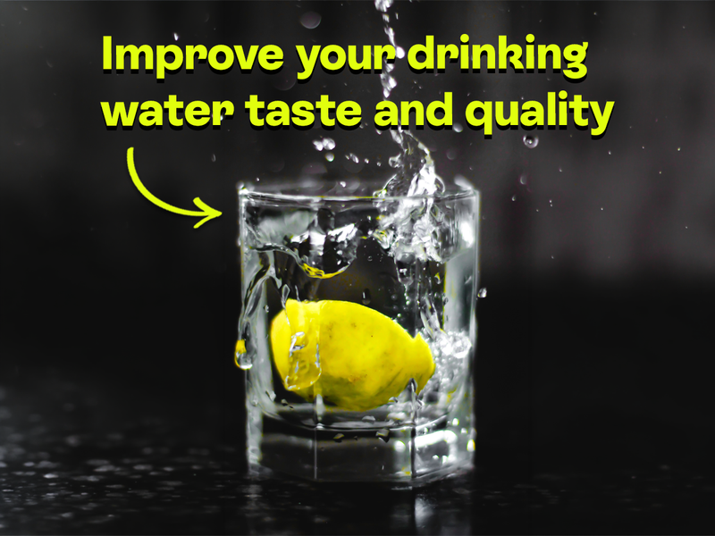 Water filter for better-tasting tap water